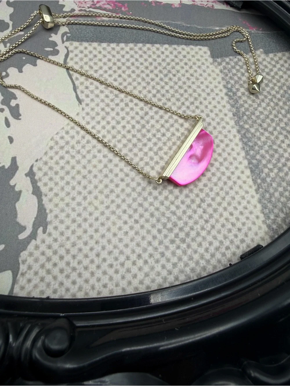 Kendra Scott Dean Magenta Adjustable Necklace -NWOT